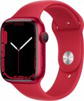 apple watch series 7, 45 мм, корпус из алюминия цвета (product)red, спортивный ремешок магазин Appleworld