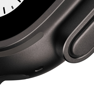 apple watch ultra 3, 2025 г., 49 мм, корпус из титана цвета black, миланский ремешок black магазин Appleworld