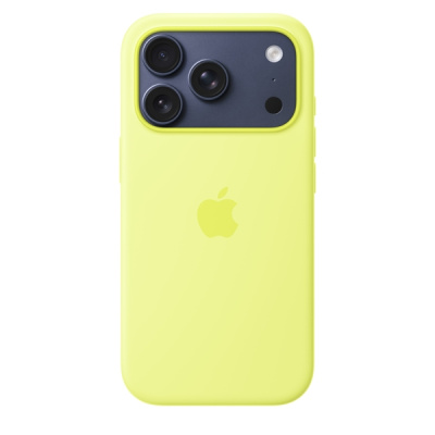 Силиконовый чехол для iPhone 17 Pro с MagSafe (Neon Yellow)