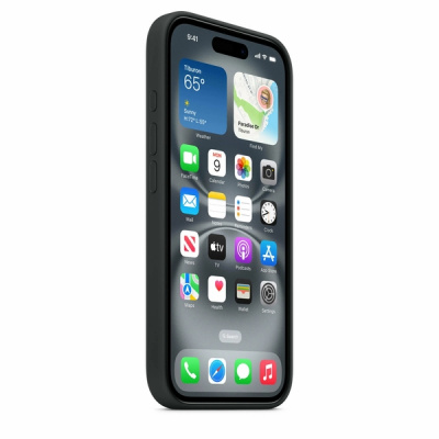 Силиконовый чехол для iPhone 16 с MagSafe (Black)