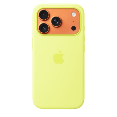 Силиконовый чехол для iPhone 17 Pro с MagSafe (Neon Yellow)