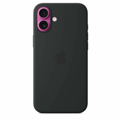Силиконовый чехол для iPhone 16 Plus с MagSafe (Black)