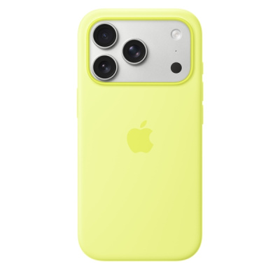 Силиконовый чехол для iPhone 17 Pro с MagSafe (Neon Yellow)