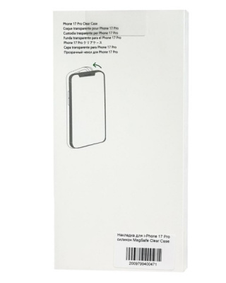 Чехол для iPhone 17 Pro Clear case с MagSafe (прозрачный)