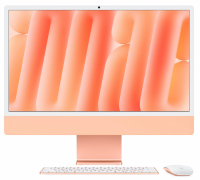 apple imac 24" retina 4,5k m4 (10c cpu, 10c gpu), 24 гб, 512 gb ssd, orange от магазина Appleworld