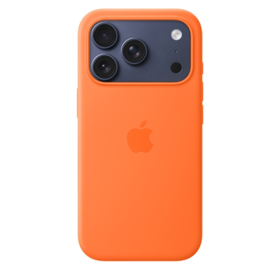 Силиконовый чехол для iPhone 17 Pro с MagSafe (Orange)