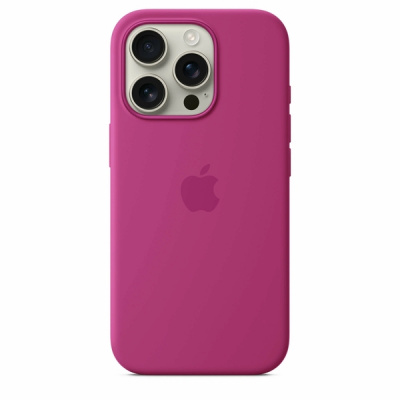 Силиконовый чехол для iPhone 16 Pro Max с MagSafe (Fuchsia)