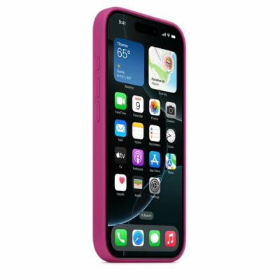 Силиконовый чехол для iPhone 16 Pro Max с MagSafe (Fuchsia)