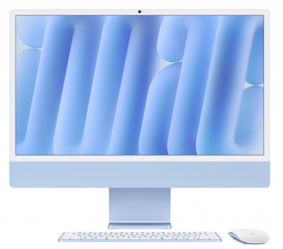 apple imac 24" retina 4,5k m4 (10c cpu, 10c gpu), 16 гб, 256 gb ssd, blue от магазина Appleworld