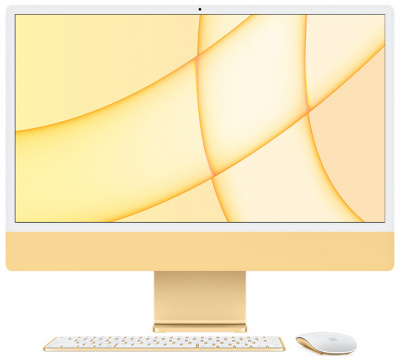apple imac 24" retina 4,5k m1 (8c cpu, 8c gpu), 8 гб, 256 gb ssd, желтый от магазина Appleworld