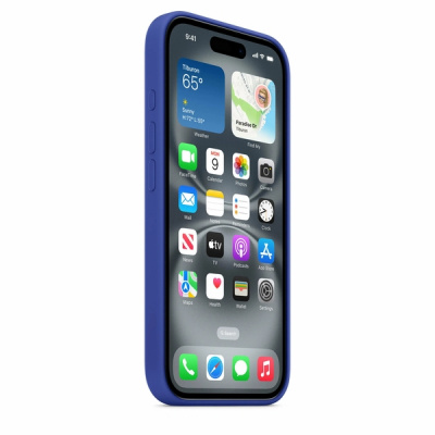 Силиконовый чехол для iPhone 16 с MagSafe (Ultramarine)