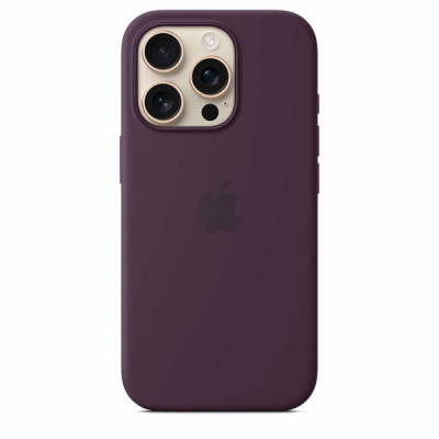 Силиконовый чехол для iPhone 16 Pro с MagSafe (Plum)