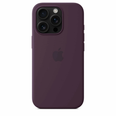 Силиконовый чехол для iPhone 16 Pro с MagSafe (Plum)