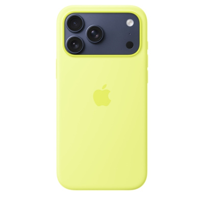 Силиконовый чехол для iPhone 17 Pro Max с MagSafe (Neon Yellow)