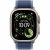apple watch ultra 3, 2025 г., 49 мм, корпус из титана цвета natural, ремешок trail blue/bright blue  магазин Appleworld
