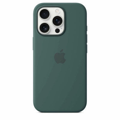 Силиконовый чехол для iPhone 16 Pro с MagSafe (Lake Green)