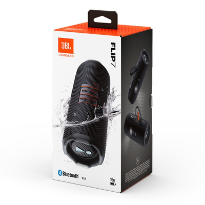 Портативная акустика JBL Flip 7 (Черная)