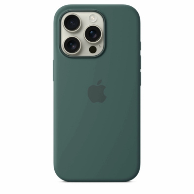 Силиконовый чехол для iPhone 16 Pro Max с MagSafe (Lake Green)